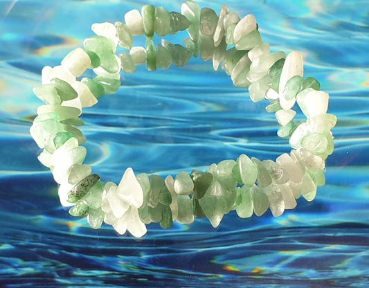 Green Aventurine Crystal Bracelet Handmade In Ireland.